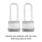Master Lock Magnum 1-9/16 in. H X 11/16 in. W X 1-3/4 in. L Steel Dual Ball Bearing Locking Weather-, PK2 M1XTLJCCSEN - alternate 7